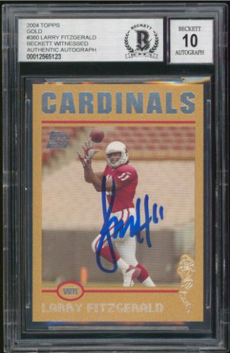 Larry Fitzgerald Signed Custom Framed Jersey Display (PSA