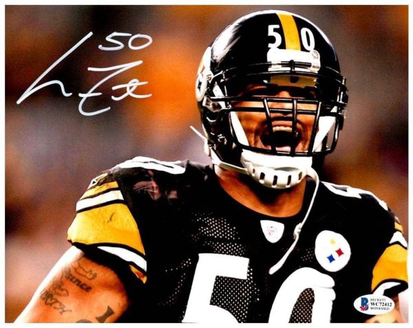 Larry Foote Autographed Pittsburgh Steelers 8x10 Photo BAS COA 