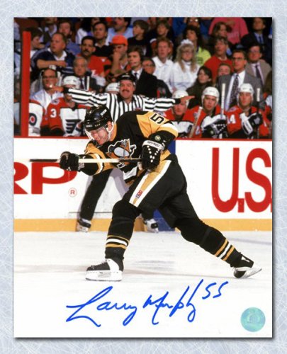 Larry Murphy Pittsburgh Penguins Autographed Signed Slapshot 8x10 Photo