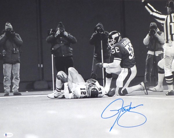 NFL New York Giants Lawrence Taylor #56 16x20 Autograph Signed JSA Picture  Photo