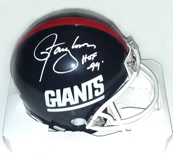 Lawrence Taylor Autographed/Signed Hall Of Fame Mini Helmet Beckett BAS 