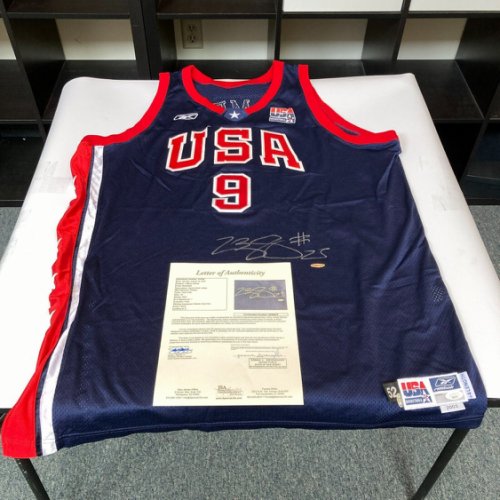 Lebron James Autographed Signed 2003 Team Usa Olympics Pro Cut Jersey UDA & JSA COA