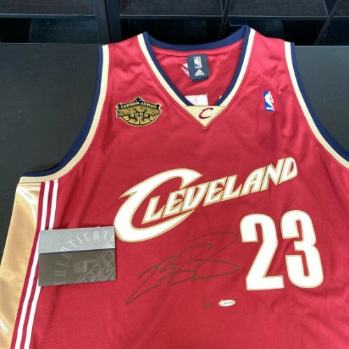 Lebron James Autographed Signed 2008 MVP Cleveland Cavaliers Stat Jersey UDA UDA COA