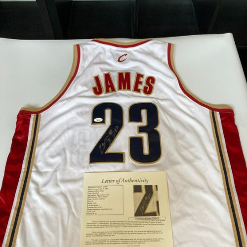 Lebron James Autographed Signed #23 Cleveland Cavaliers Adidas Game Model Jersey JSA COA