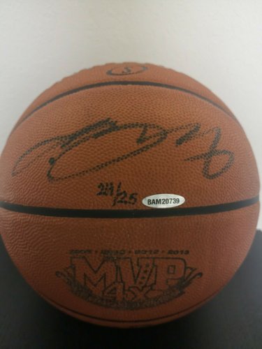 lebron james autographed ball