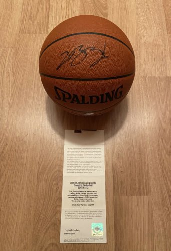 lebron james signed basketball