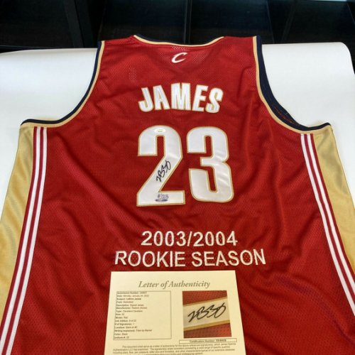 Lebron James Autographed Signed Rookie Cleveland Cavaliers Jersey JSA COA & UDA UDA