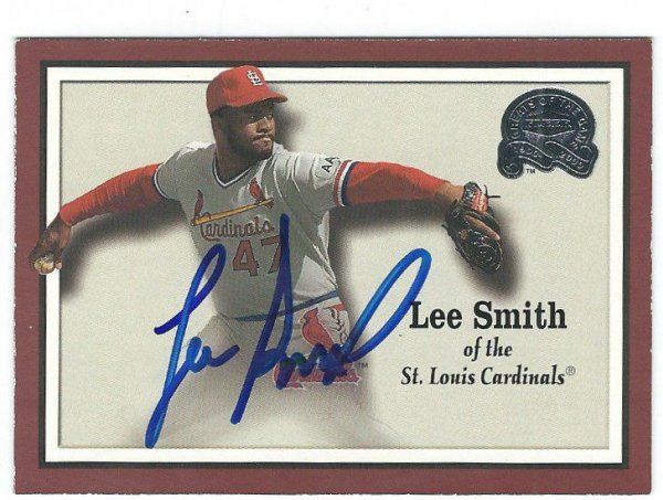 Lee Smith Autographed Signed 2000 Fleer Greats Of The Game Card - Autographs