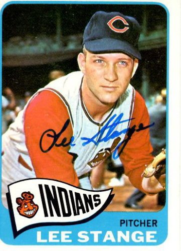 Lee Stange Autographed Signed Cleveland Indians 1965 Topps Card - Autographs