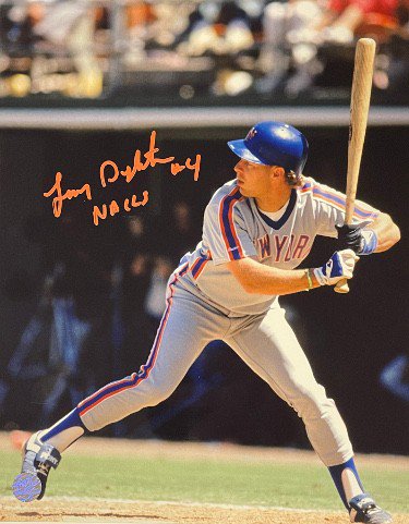 Lenny Dykstra Autographed Signed Framed New York Mets Jersey 