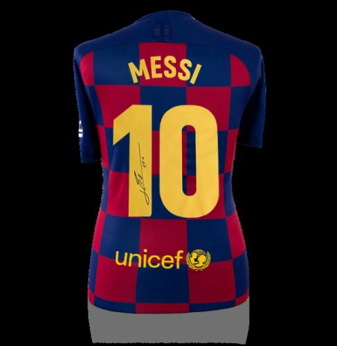 lionel messi autographed jersey
