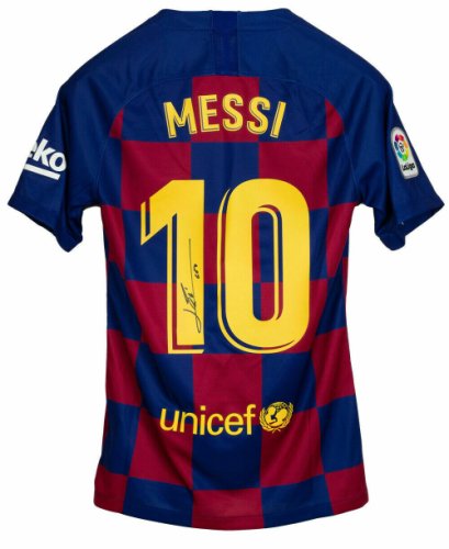 lionel messi autographed jersey
