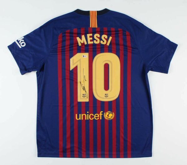 Lionel Messi Autographed Memorabilia Signed Photo, Jersey