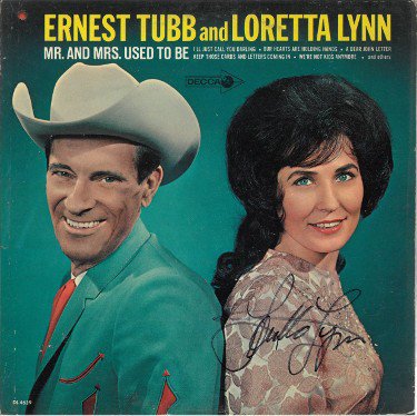loretta lynn mrs tubb ernest mr album 1965 used vinyl cover lp autographed jsa signed record use discogs genius loading