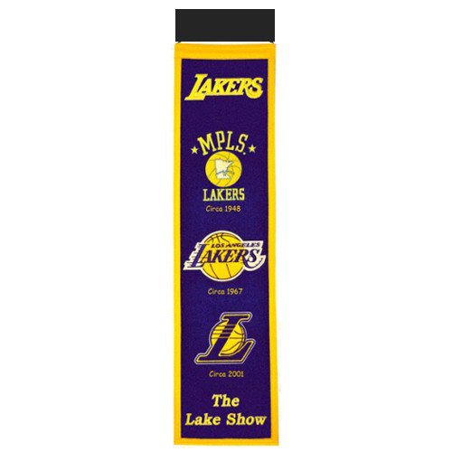 Los Angeles Lakers Logo Evolution Heritage Banner