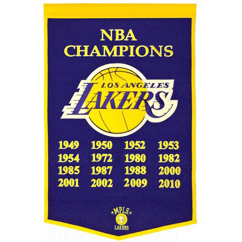 Los Angeles Lakers NBA Finals Championship Dynasty Banner