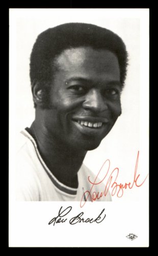 Lou Brock Signed Autographed St. Louis Cardinals Blue Mitchell & Ness –  Autographed Wax