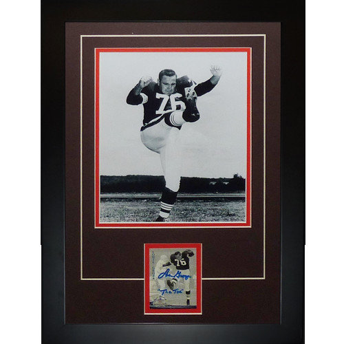 Lou Groza Autographed Signed 'The Toe' Cleveland Browns 'Signature Series'  Frame