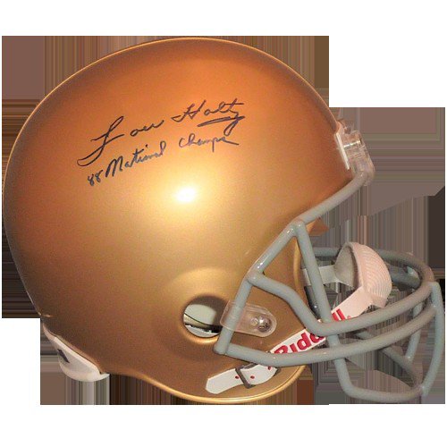Lou Holtz Notre Dame Coach CHOF signed 16x20 photo STEINER 