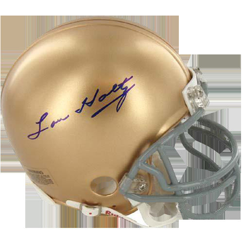 lou holtz autographed football