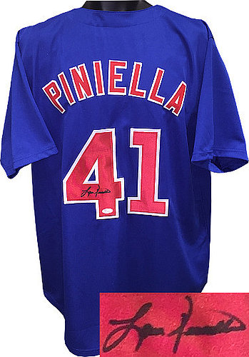 Lou Piniella Autographed Signed Blue TB Custom Stitched Baseball
