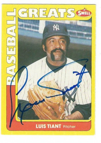 Luis Tiant Autographed Signed 1991 Swell Baseball Great Card - Autographs