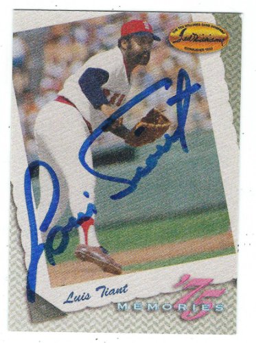 Luis Tiant Autographed Signed 1991 Swell Baseball Great Card