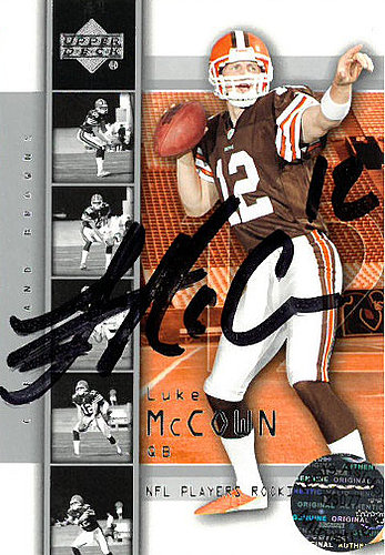 Luke McCown Autographed Signed Cleveland Browns 2004 Upper Deck Rookie Trading Card #12 - Certified Authentic