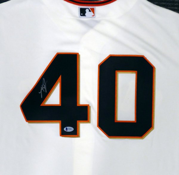 Buster Posey Autographed and Framed Cream Giants Jersey