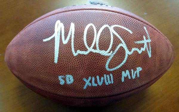 Malcolm Smith Autographed Signed Super Bowl Leather Football Seattle  Seahawks Sb Xlviii MVP Mcs Holo