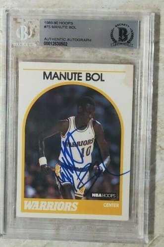 manute bol autograph