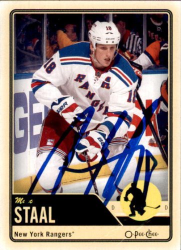 Marc Staal Autographed Signed 2012-13 O-Pee-Chee New York Rangers Hockey Card - Main Line Autographs