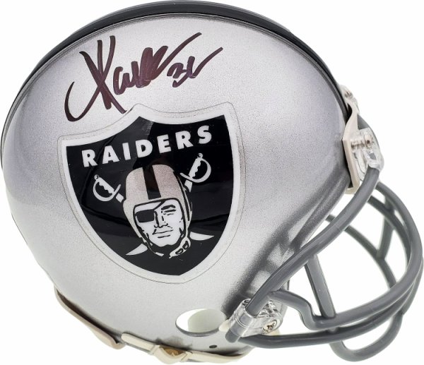 Marcus Allen Signed Oakland Raiders Full Size Chrome Helmet Beckett W/ Hof  03