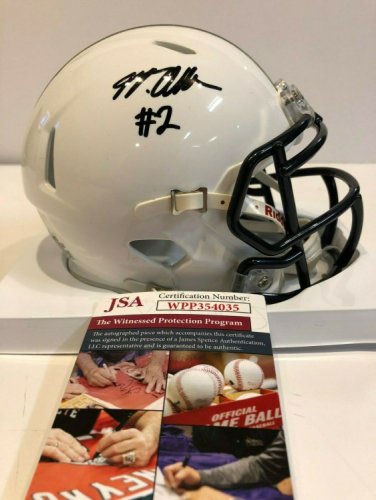 JSA Witnessed Auth Saquon Barkley Autographed Penn State Schutt Mini Helmet
