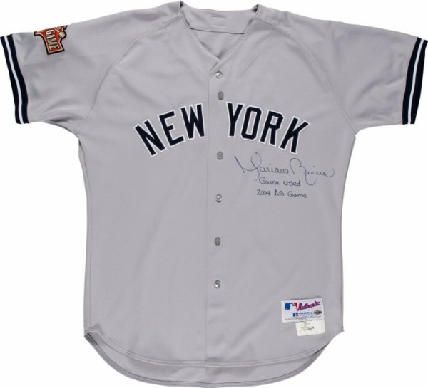 Mariano Rivera Autographed Signed Photomatched Game Used 2004 All Star Game Jersey PSA DNA