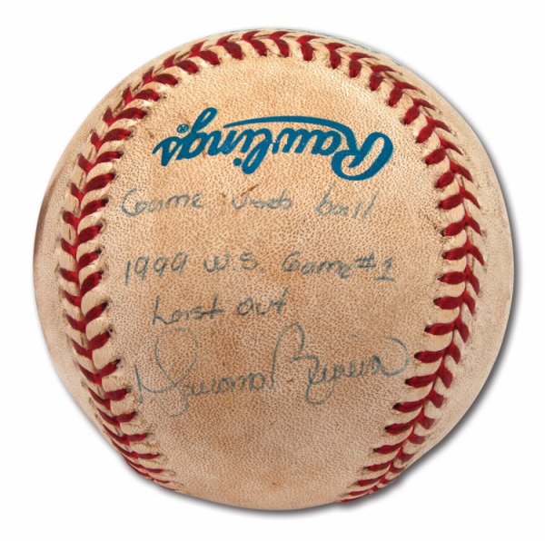 Mariano Rivera Autographed Signed The Final Out Baseball Of The 1999 World Series By PSA DNA