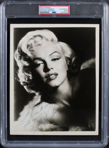 Marilyn Monroe Autographed Signed To Wilson Authentic 8X10 Photo PSA/DNA Slabbed