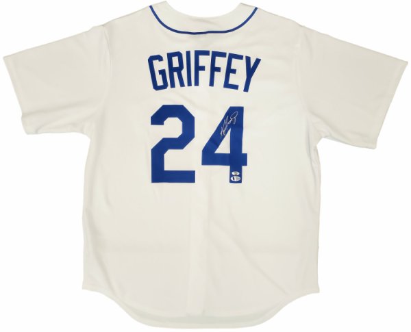 Seattle Mariners Ken Griffey Jr. Autographed Gray Nike Jersey Size