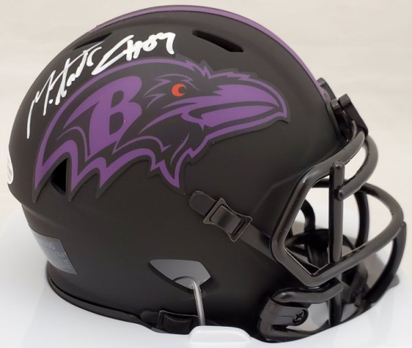 Mark Andrews Autographed Signed Baltimore Ravens Eclipse Black Speed Mini Helmet Beckett Beckett