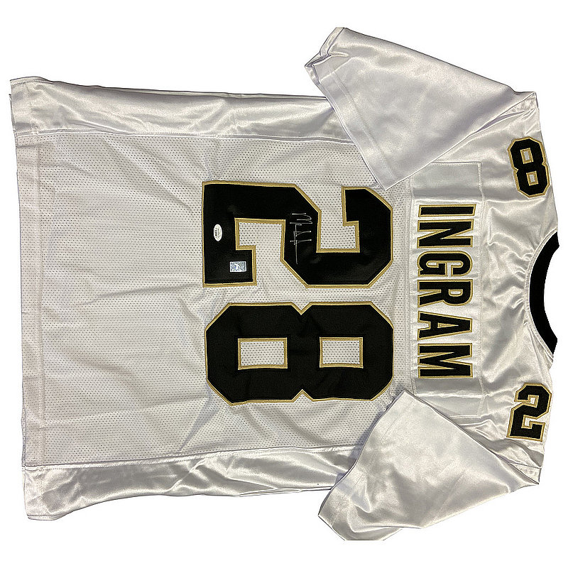 Mark Ingram Autographed New Orleans Saints Black XL Jersey JSA 