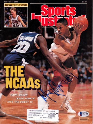 Mark Macon Autographed Signed Sports Illustrated Magazine Temple Owls Beckett Beckett