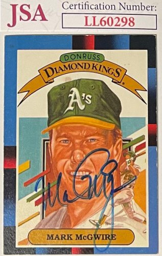 Lot Detail - Mark McGwire 1988 Oakland A's Game Used & Autographed