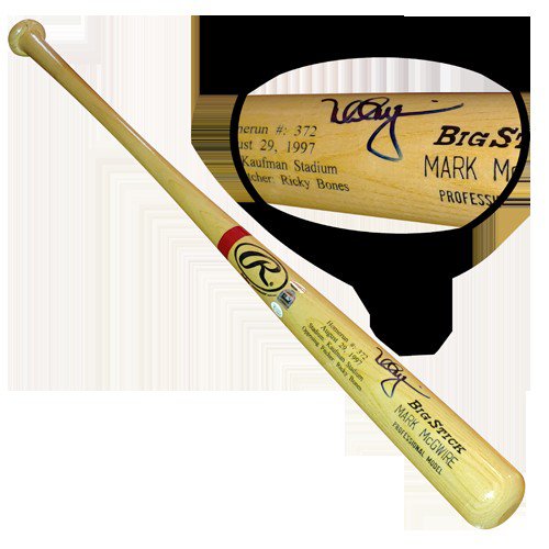 Mark mcgwire signed bat clearance