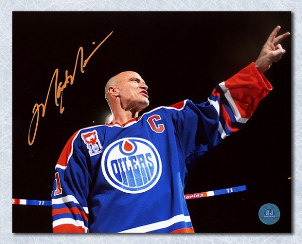 Mark Messier Edmonton Oilers Autographed Signed Banner Retirement