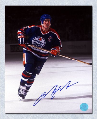 Autographed Mark Messier Photograph - 8X10 w Gretzky)