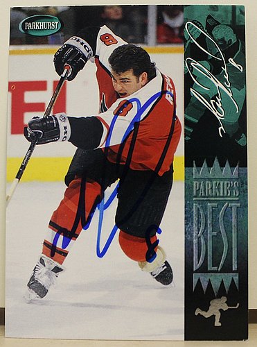 Mark Recchi Philadelphia Flyers Autographed Signed 1994-95 Parkhurst Parkies Best Card - COA Included