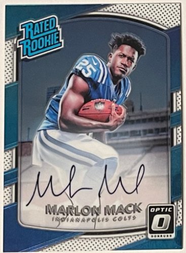 Marlon Mack Signed Indianapolis Colts 31x35 Custom Framed Jersey (JSA COA)