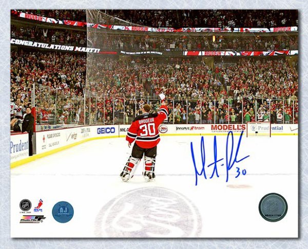 Rondelle signée par Martin Brodeur des Devils du New Jersey