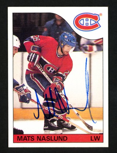 Mats Naslund Autographed Memorabilia Signed Photo Jersey Collectibles Merchandise