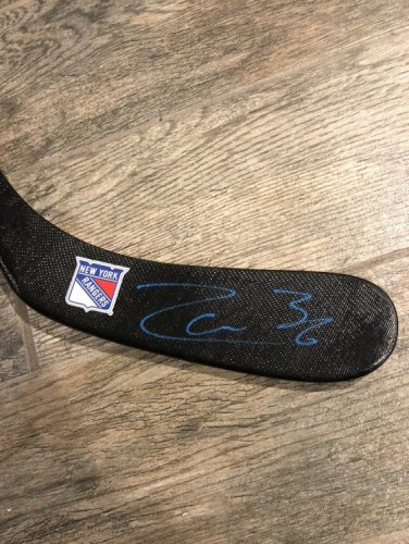 Mats Zuccarello Autographed Signed New York Rangers F/S Hockey Stick JSA COA Auto